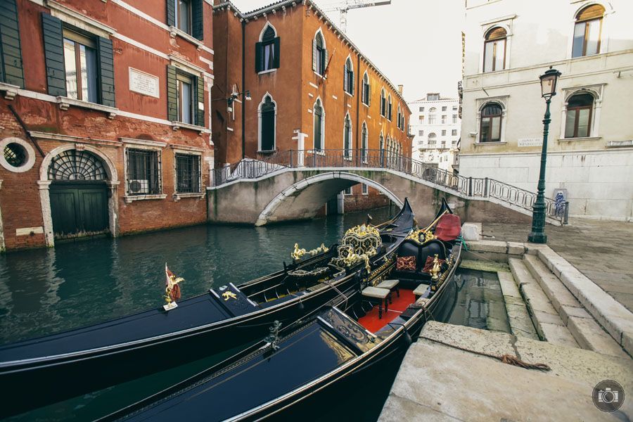Las gondolas en Venecia
